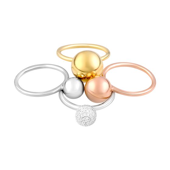 Silver Ring with Fianites