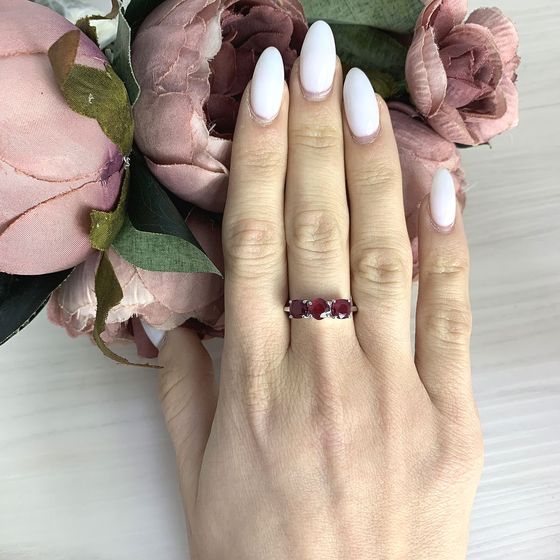 Срібна каблучка з рубіном 2.595ct