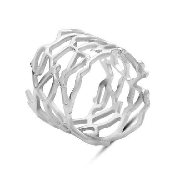 Silver ring without stones