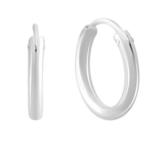Silver earrings without stones