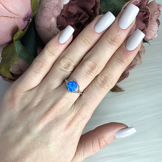 Срібна каблучка з опалом 0.788ct