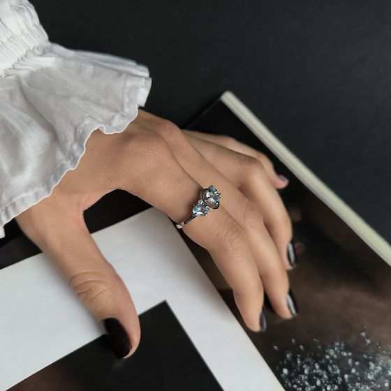 Срібна каблучка з топазом 1.707ct