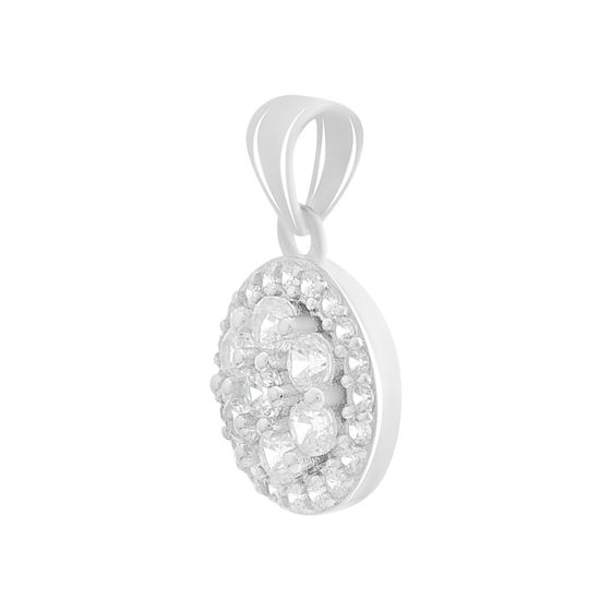 Срібна підвіска з фіанітами