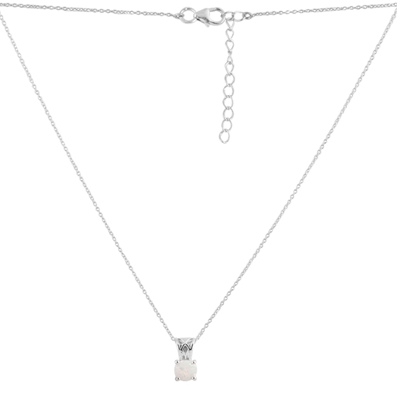 Срібне кольє з опалом 0.425ct