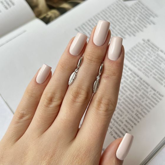 Серебряные серьги без камней