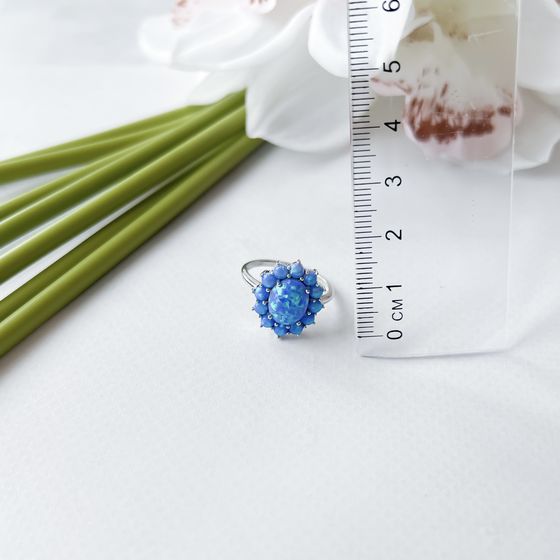 Срібна каблучка з опалом 1.94ct