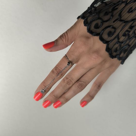 Silver ring without stones