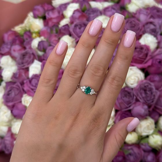 Срібна каблучка з агатом 1,1 карата