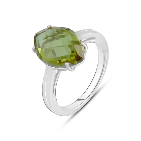 Серебряное кольцо с султанитом 5.275ct