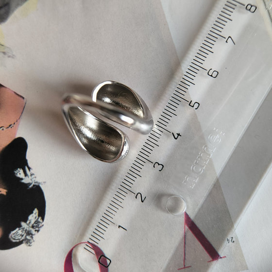 Silver ring without stones