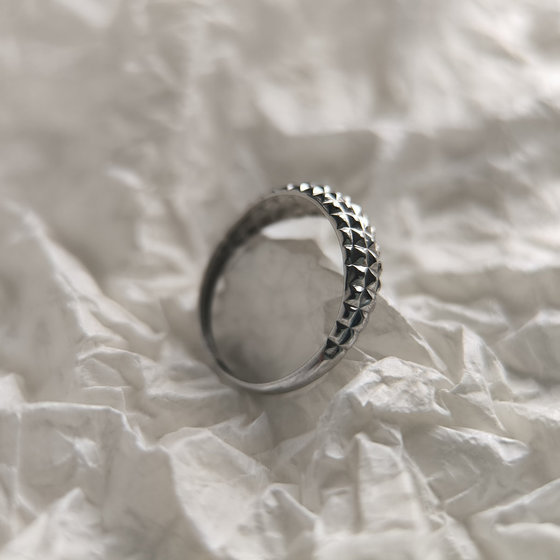 Silver ring without stones