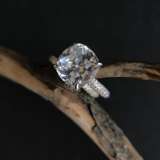 Silver Ring with Fianites