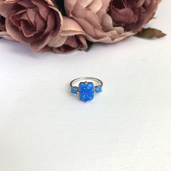 Срібна каблучка з опалом 1.808ct