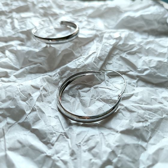 Срібні сережки без каменів