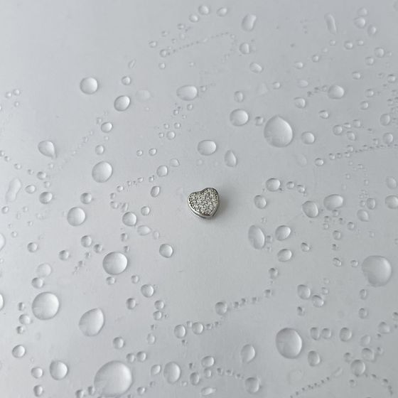 Срібна підвіска з фіанітами