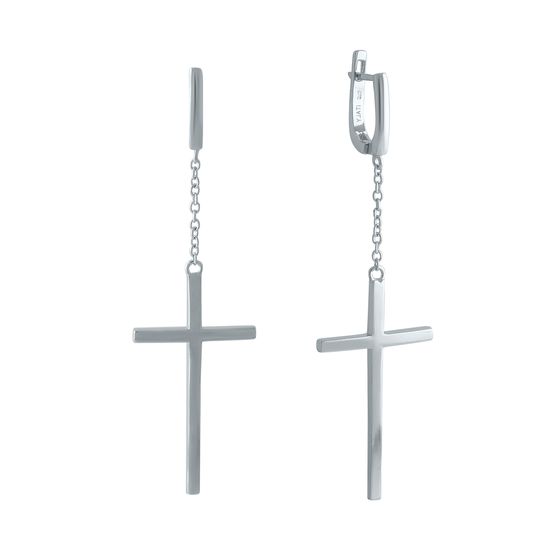Silver earrings without stones