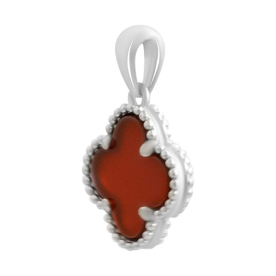 Silver pendant with agate