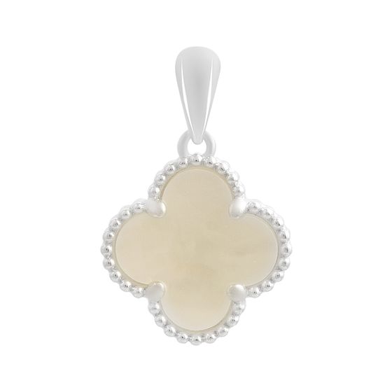 Silver pendant with mother-of-pearl