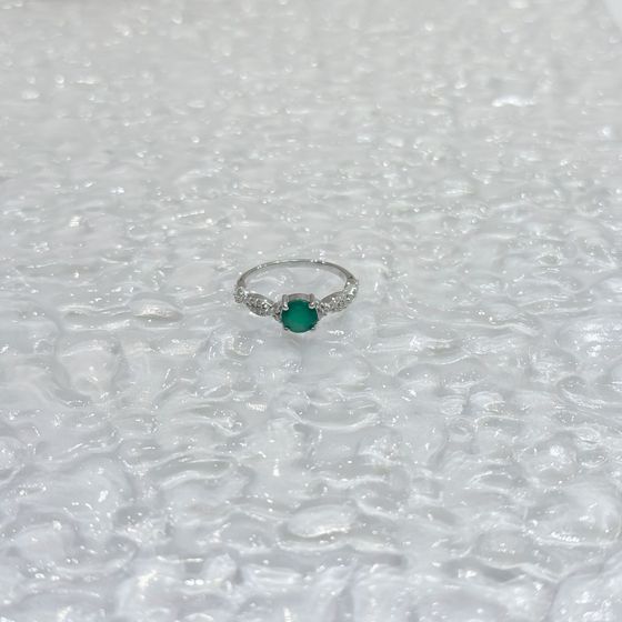 Срібна каблучка з агатом 1,085 карата