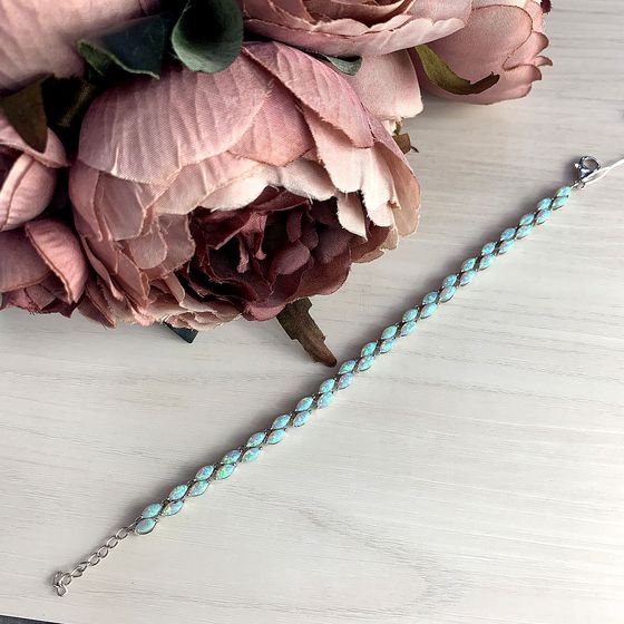 Серебряный браслет с опалом