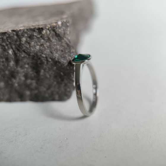 Silver Ring with Fianites