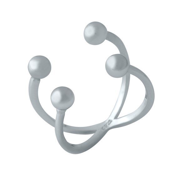 Silver ring without stones