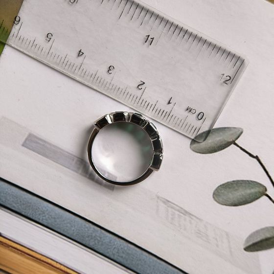 Silver Ring with Fianites