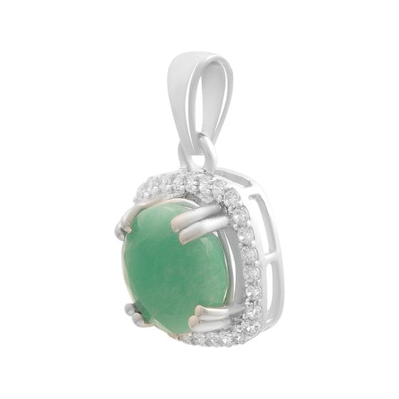 Срібна підвіска зі смарагдом 2.218ct