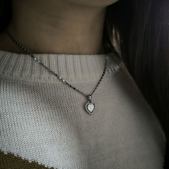 Срібна підвіска з фіанітами