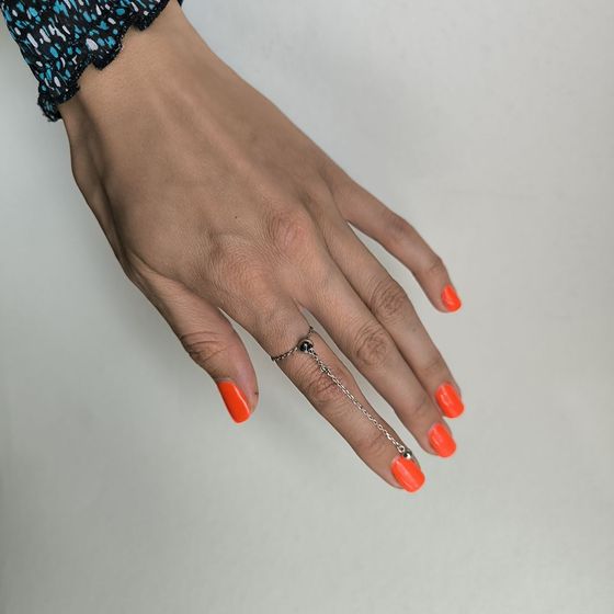 Silver ring without stones