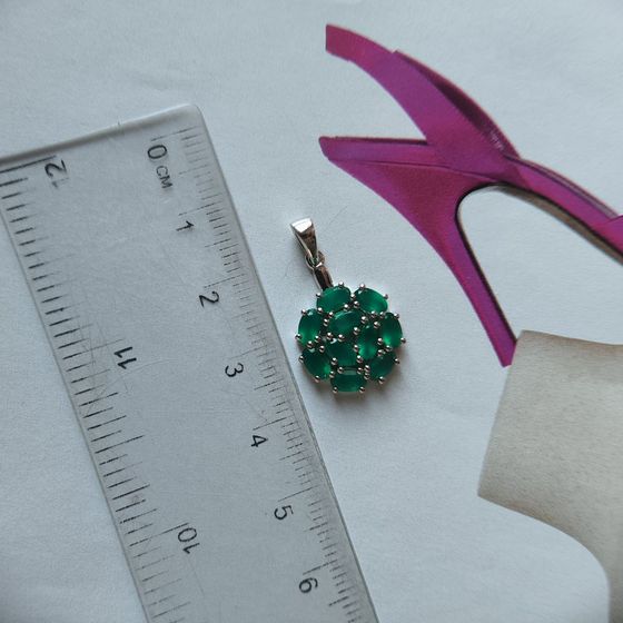 Серебряная подвеска с агатом 1.937ct