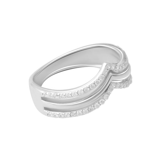 Silver Ring with Fianites