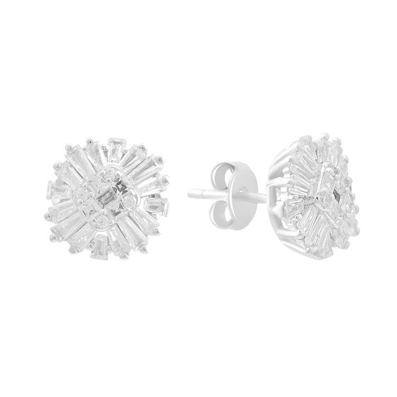 Silver Earrings with Fianites