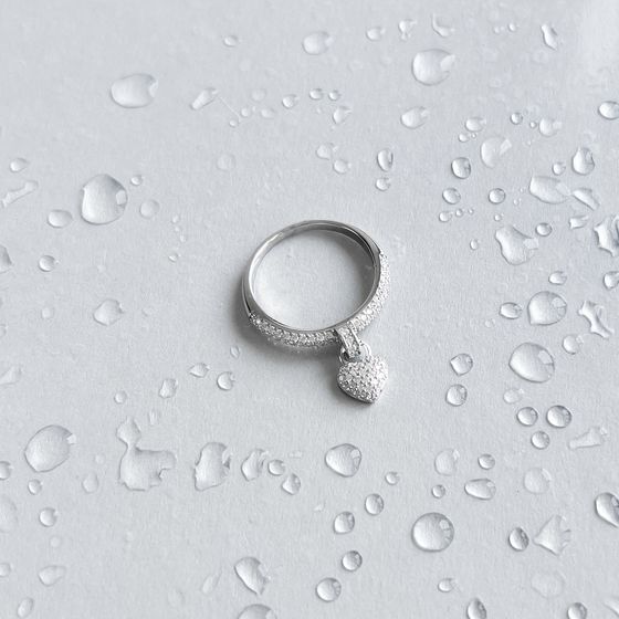 Silver Ring with Fianites