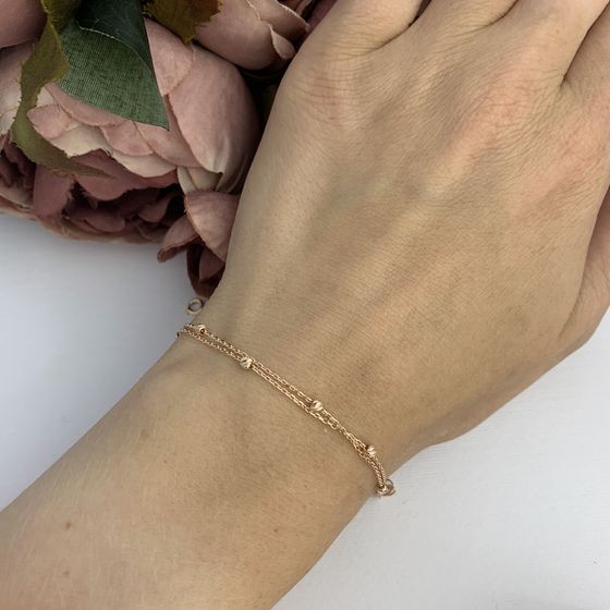 Gold bracelet without stones