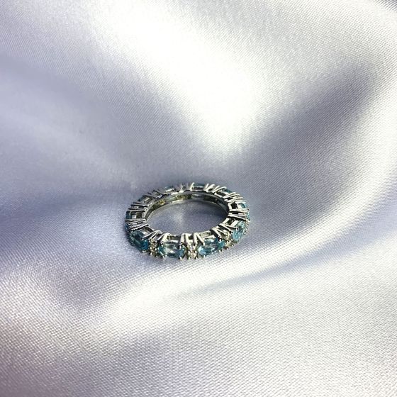 Серебряное кольцо с топазом 3.66ct