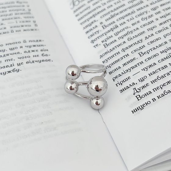 Silver ring without stones