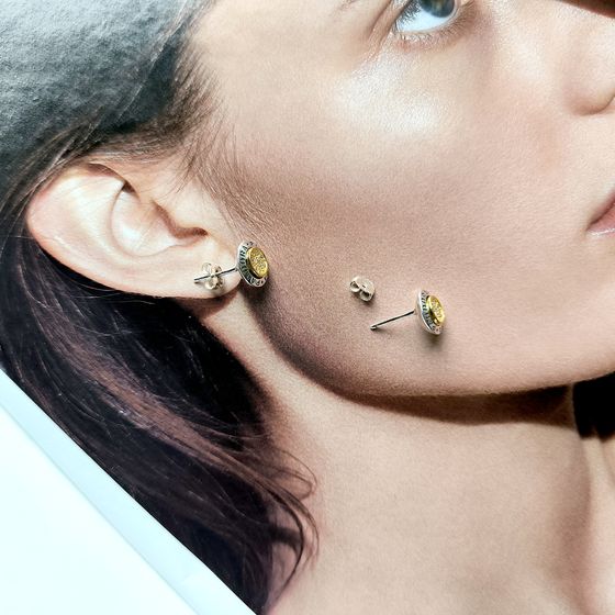 Срібні сережки з фіанітами