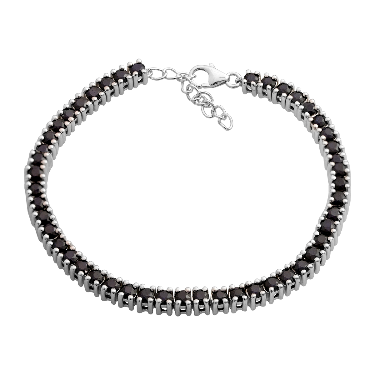 Silver bracelet with sapphire 7.768ct