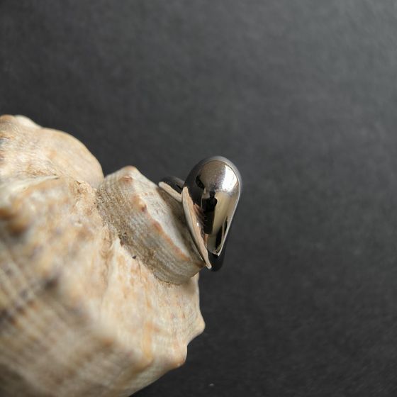 Silver ring without stones