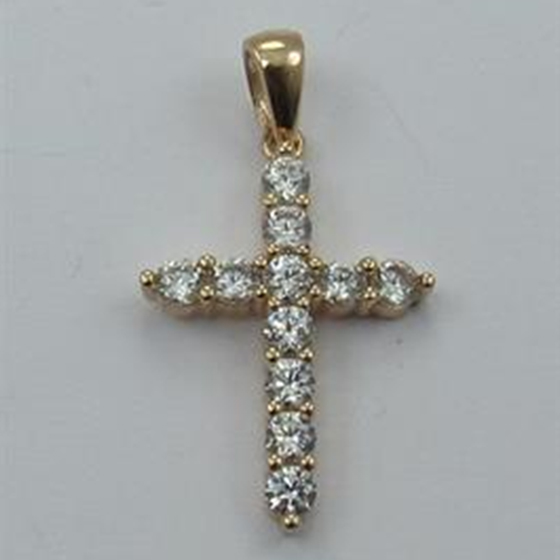 Серебряная подвеска с фианитами 0.44ct