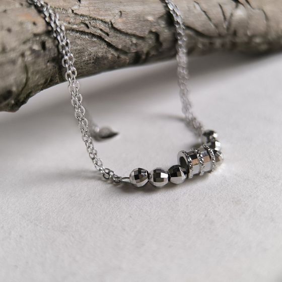 Silver bracelet without stones