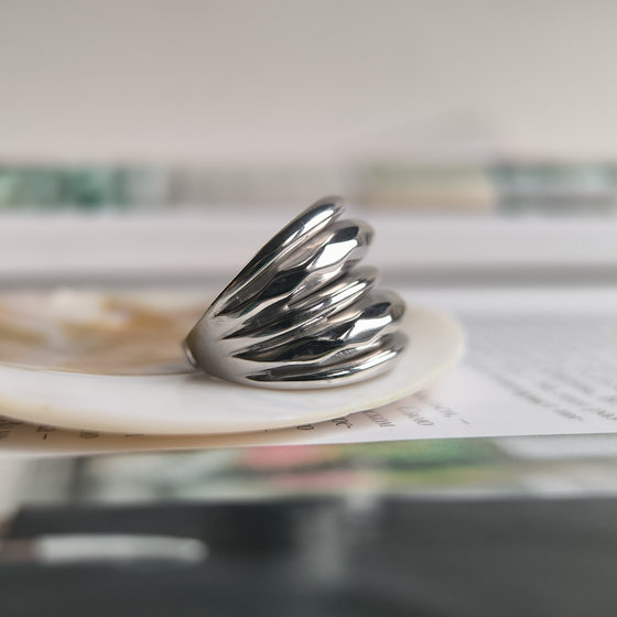 Silver ring without stones