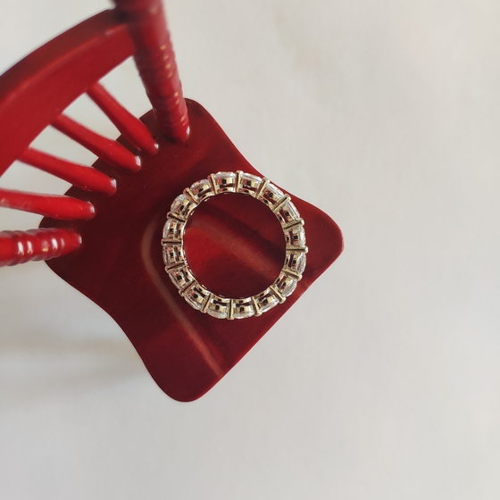 Silver Ring with Fianites
