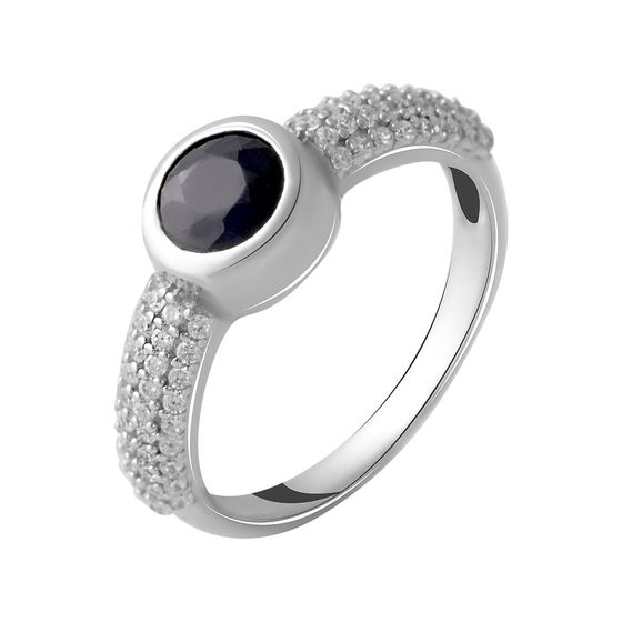 Серебряное кольцо с сапфиром 1.11ct