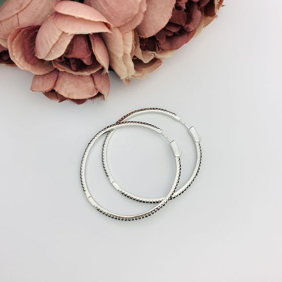 Silver Earrings with Fianites
