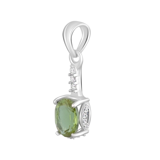 Серебряная подвеска с султанитом 1.87ct