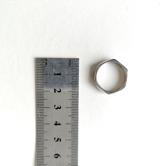 Silver ring without stones