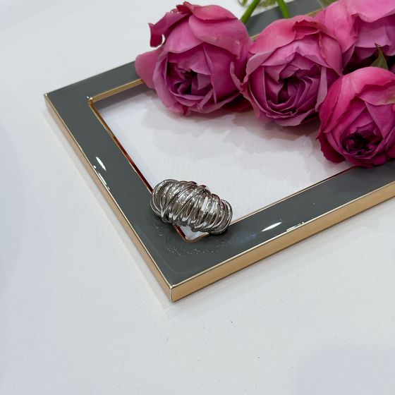 Срібна каблучка без каменів