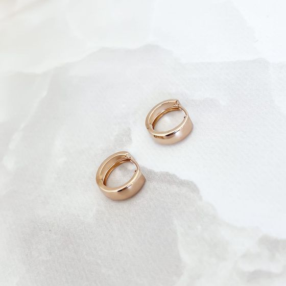 Золотые серьги без камней